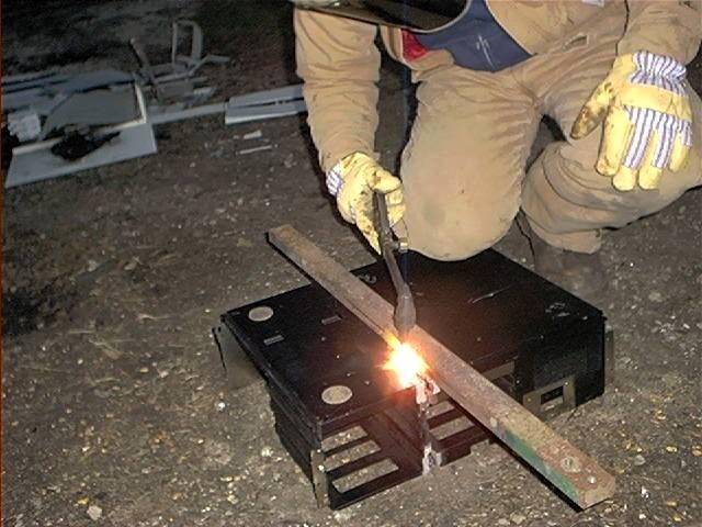 286 computer chassis first torch cut