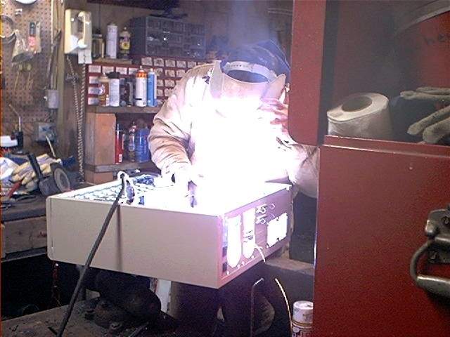 286 computer chassis install welding