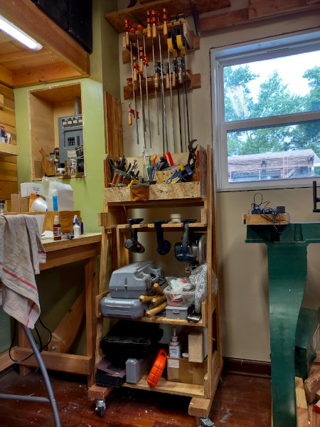 clamp rack and tool cart