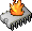 burning computer chip icon